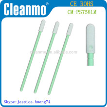 microfiber swab with polypropylene stick ,pp stick